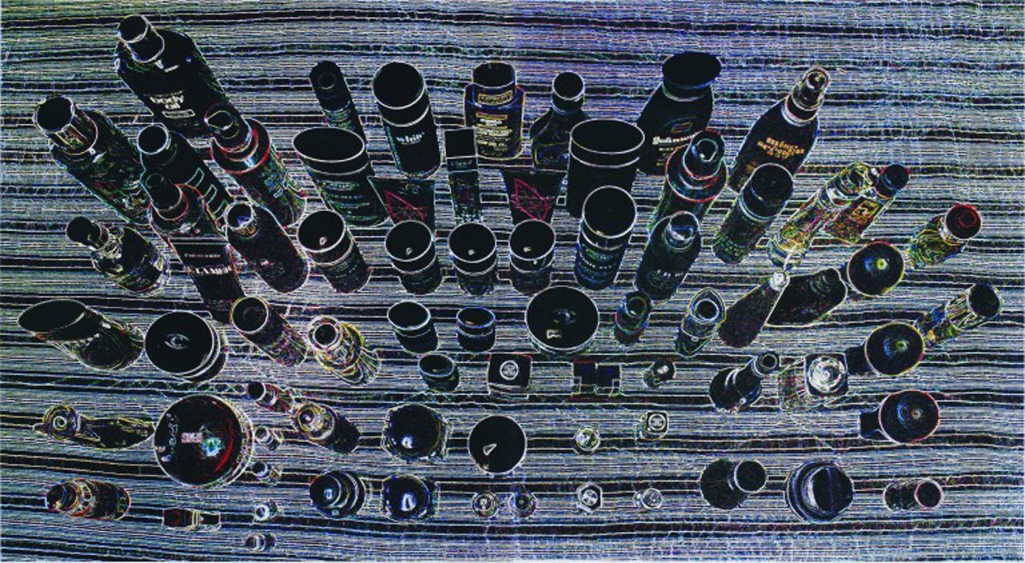 After midnight, Silkscreen, 70x130cm, 2007