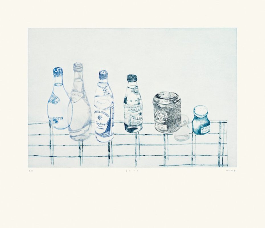 물건 기억, 드라이포인트, 65×75.5cm, 2015