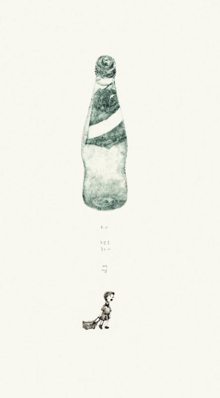 유럽물 좋구나, 드라이포인트, 50.0×27.5cm, 2015