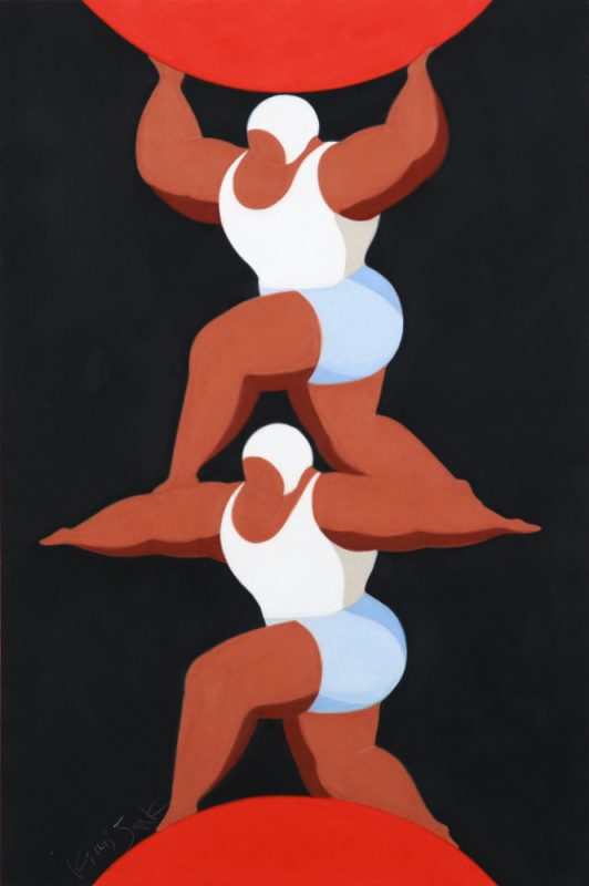 키미작, Life is a Circus (태양의 서커스 vol.2), Oil on linen, 75x50cm, 2025