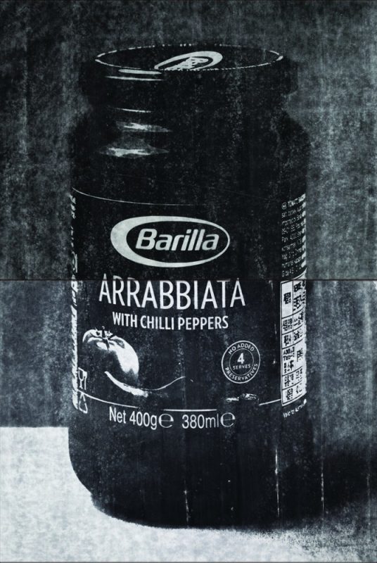 Barilla Arrabbiata 23 IX 18, 180x120cm(multi-frame), 장지에 분채 검프린트 Dry pigment on mulberry-Hanji, 2023