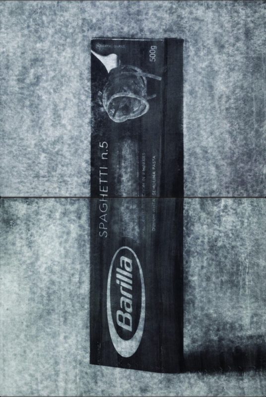 Barilla Spaghetti n.5-23 IX-6, 180x120cm(multi frame), 장지에 분채 검프린트 Dry pigment on mulberry Hanji, 2023