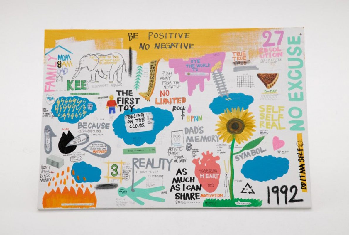 A strong memory, Acrylic pen on canvas, 80x116cm, 2019