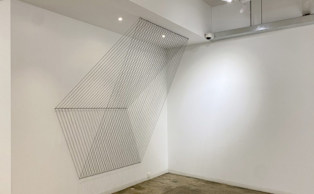 Form of Space No.04, Cotton yarn, Site specific installation, 2021
