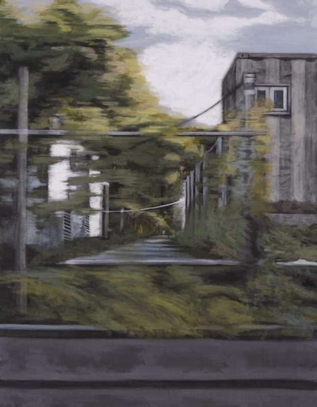Haze lens 01, 장지에 채색 ,117x91cm, 2023