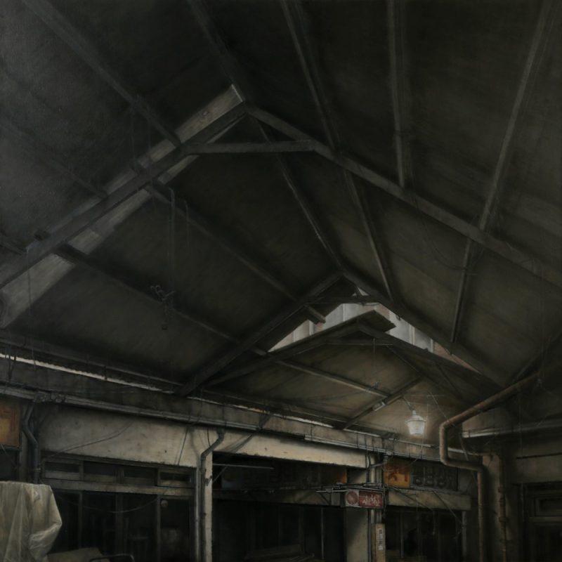 Scene H, Oil on canvas,120x120cm, 2021
