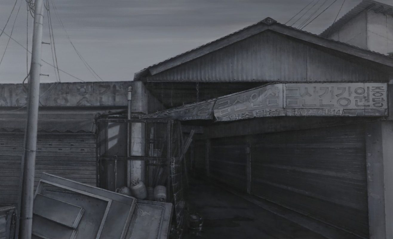 Scene K 2, Oil on canvas,130x80cm, 2022