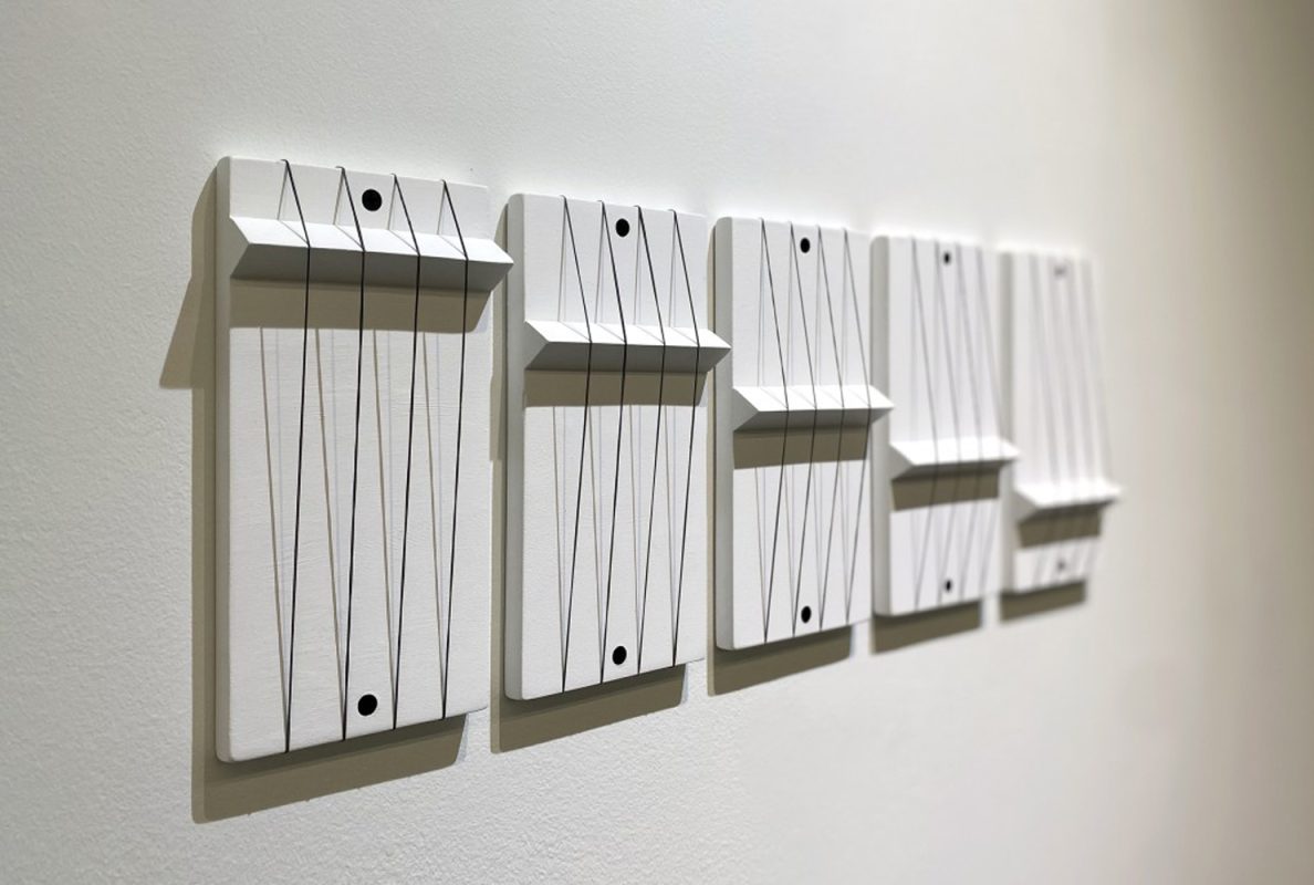 Sound Code No.01-No.05, Mixed media, 10x20cm each, 2021