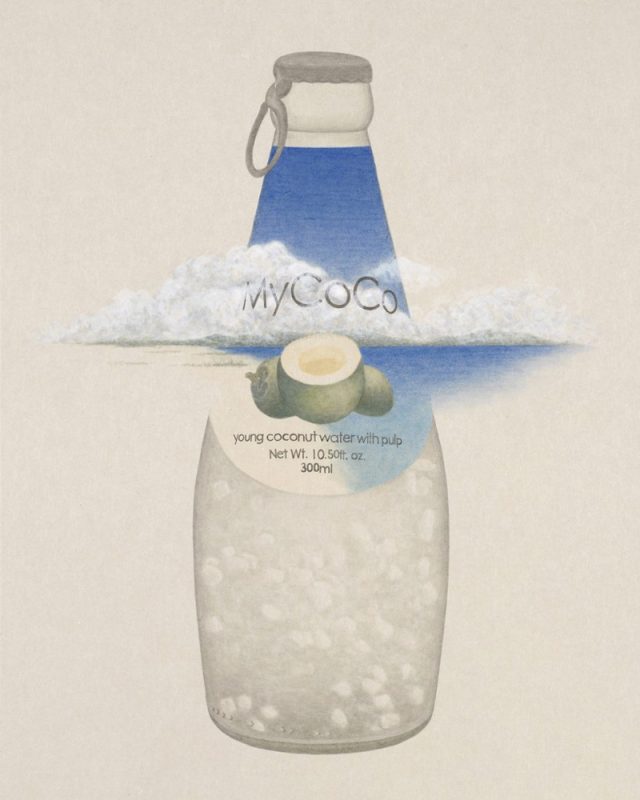 김신혜, My Coco Beach, 장지에 채색, 91x73cm, 2015