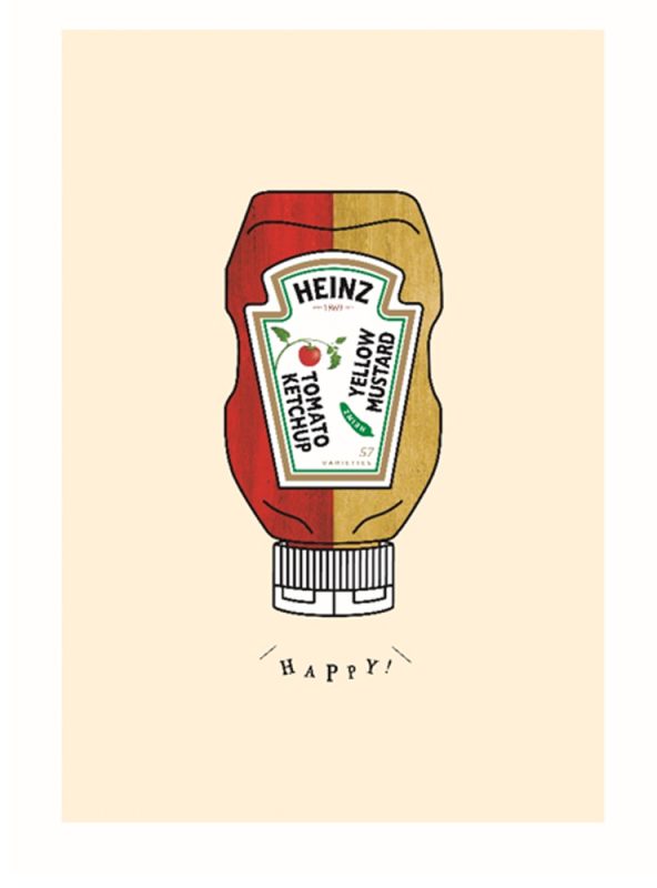 HAPPY DUO (heinz), Inkjet Print on LATEX Matte Canvas Cotton, 42x59.4cm, 2017