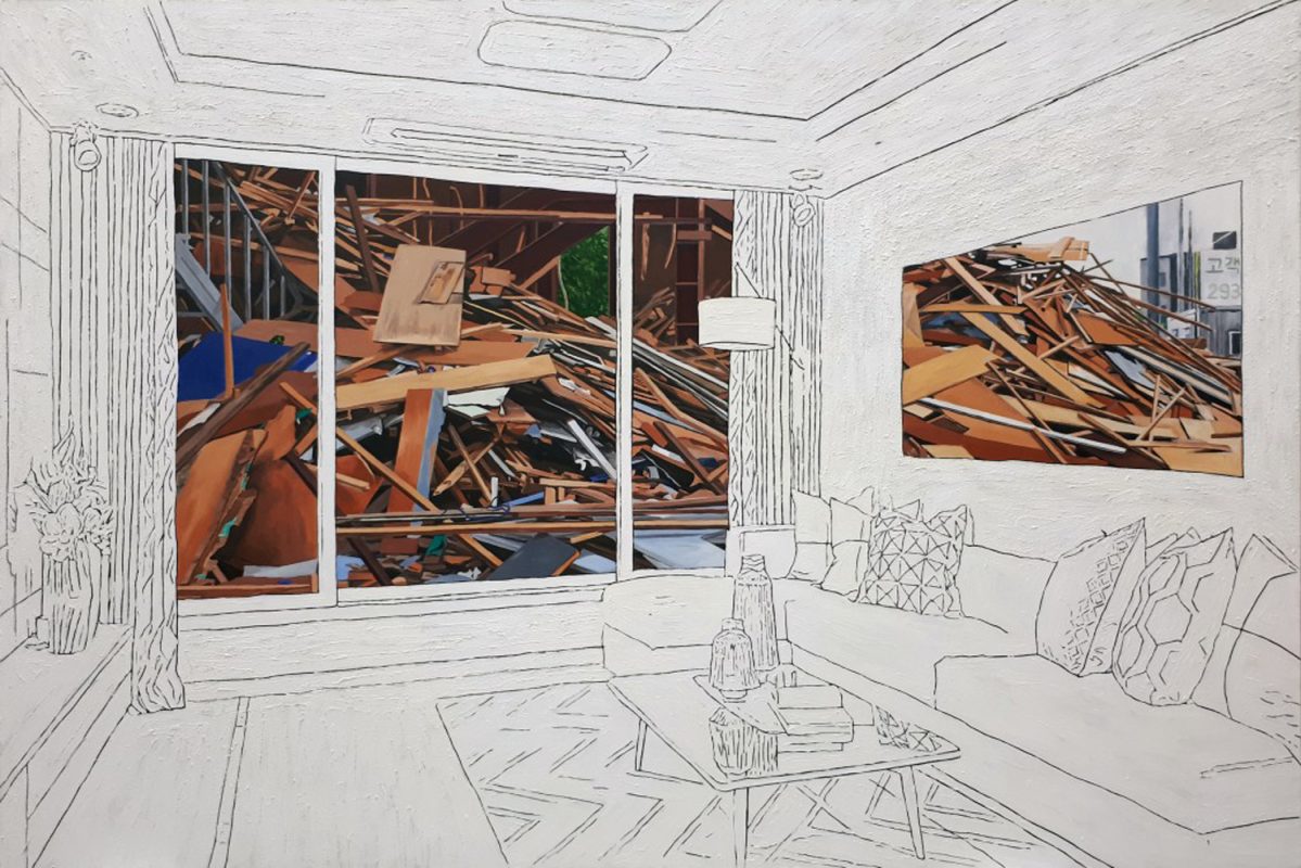 모델하우스 화성시1, 캔버스에 유채, 130.3×193cm, 2020
