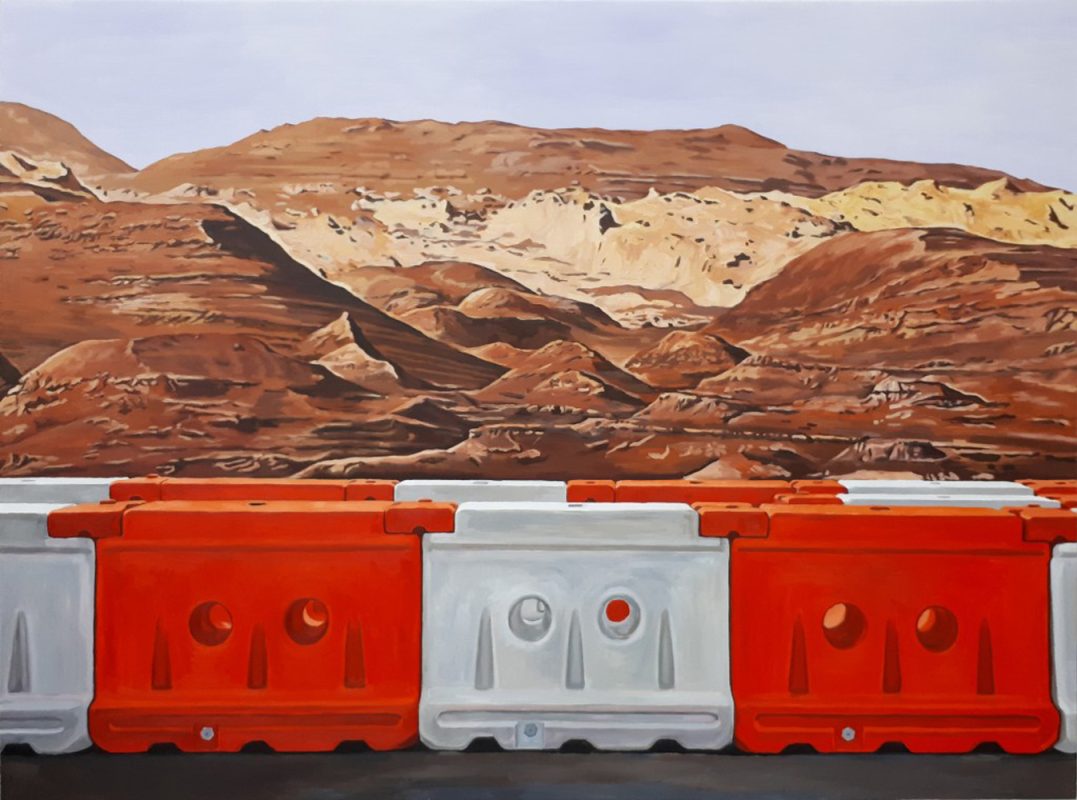 화성풍경 바리케이트 캔버스에 유채, 97×130cm, 2020