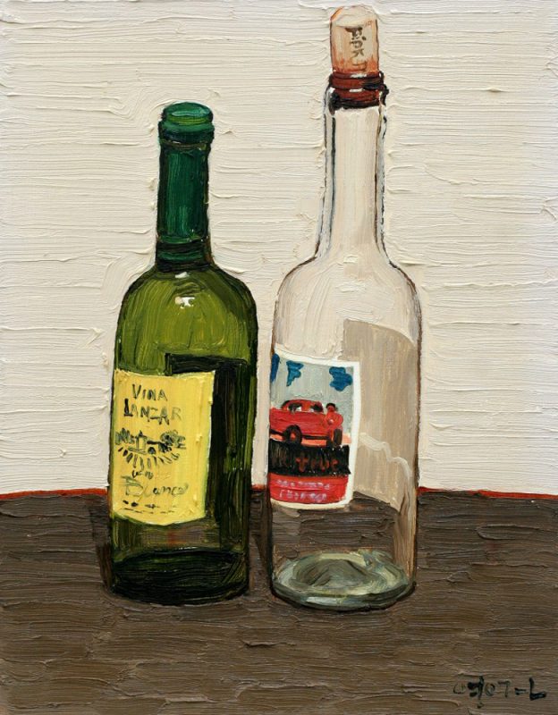 두 개의 병들, Oil on canvas, 40.9×31cm, 2023