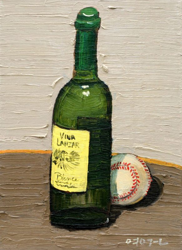 병과 야구공, Oil on canvas,  33.4×24.2cm, 2020