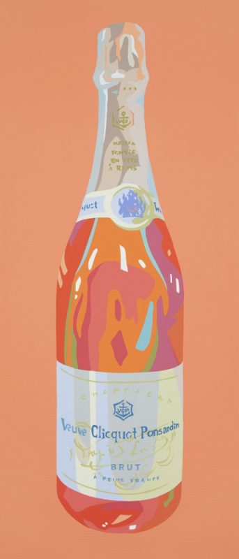 서지선, Veuve Cliquot Ponsardin, 캔버스에 아크릴 채색, 49x21cm, 2015