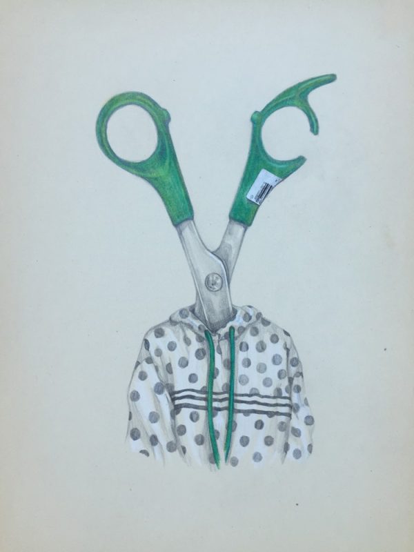 아는 사물, Sticker pencil on paper, 29x20cm, 2017~2019