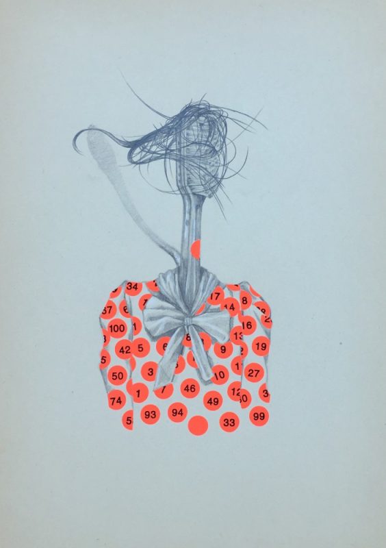아는 사물, Sticker pencil on paper, 29x20cm, 2017~2019